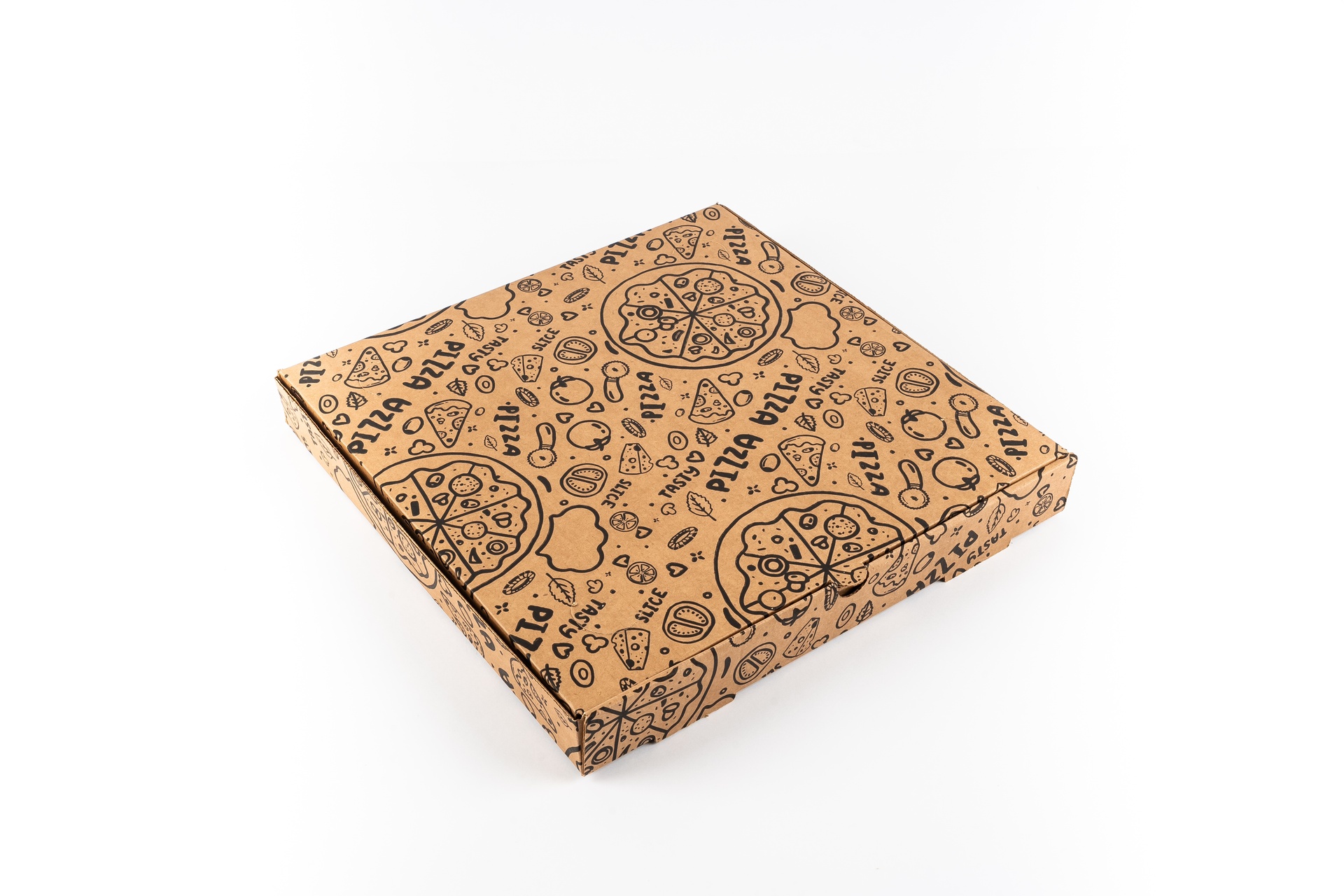CAJA_P/PIZZA_IMPRESION GENERICA_32X32X4 CM_MARRON